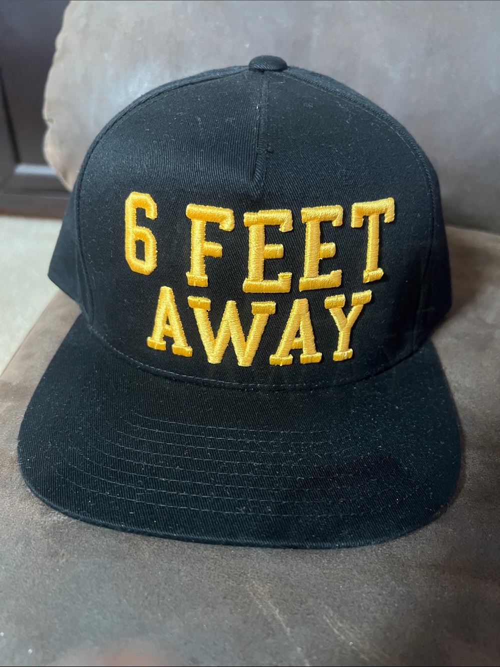 6 feet away snapback